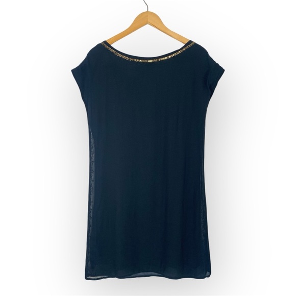 NWT Lucky Brand Black Beaded Dress size Medium - Picture 3 of 10